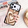 Latte Love Groovy Coffee Heart Pink Phone Case For IPhone 17 16e 15 14 13 12 11 Pro Max Air Mini Soft Protective Cover