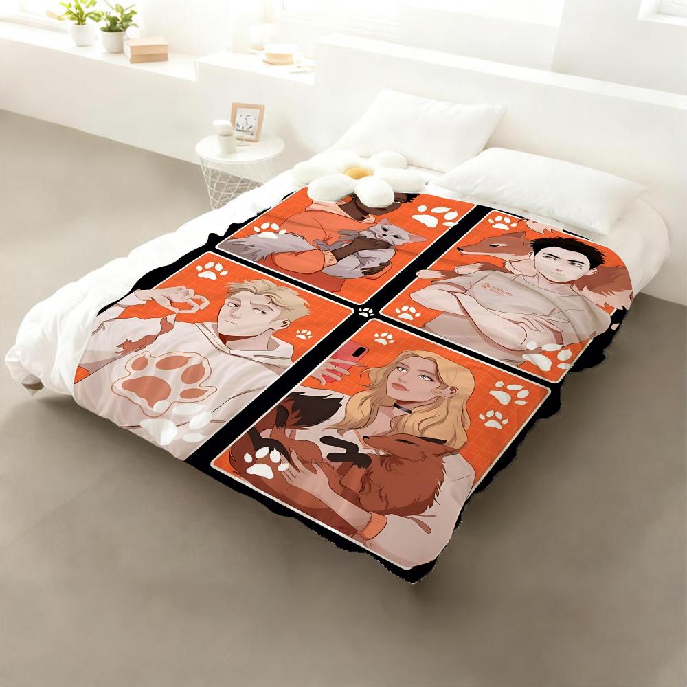 AFTG All For The Game Retro Print Throw Cozy Soft Flannel Throw Lightweight Skin-Friendly For Sofa Bed Office & Travel