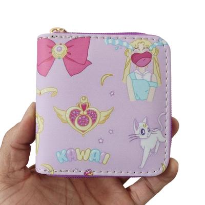 Peripheral Beautiful Girl Short Zipper Small Wallet, Wallet