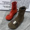 Bocanci de modă pentru femei Cizme de zăpadă cu blană caldă Mărimi mari Bocanci casual de gleznă Antiderapante Iarnă Pluș Pantofi de damă Pantofi de designer de marcă
