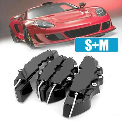 4 pezzi 3D copri pinza freno a disco per auto anteriore posteriore accessori ABS plastica freno disco mozzo ruota copri freno decorazione auto S+M
