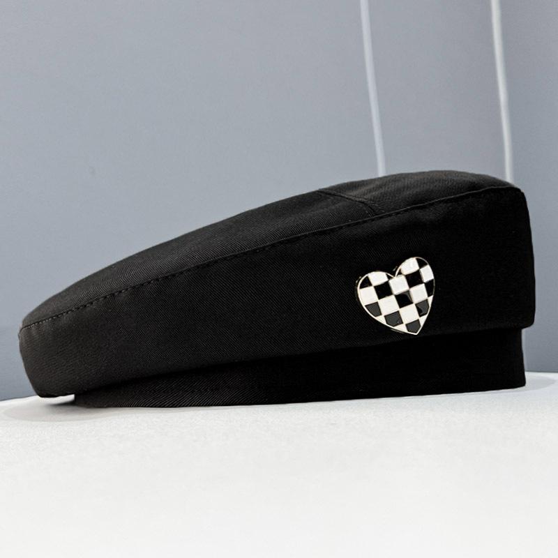 

Любимый золотой значок берет, подходит для мужчин и женщин в любое время года, корейская версия шерстяная шляпа художника, японский стиль прогрессивная шляпа One Size