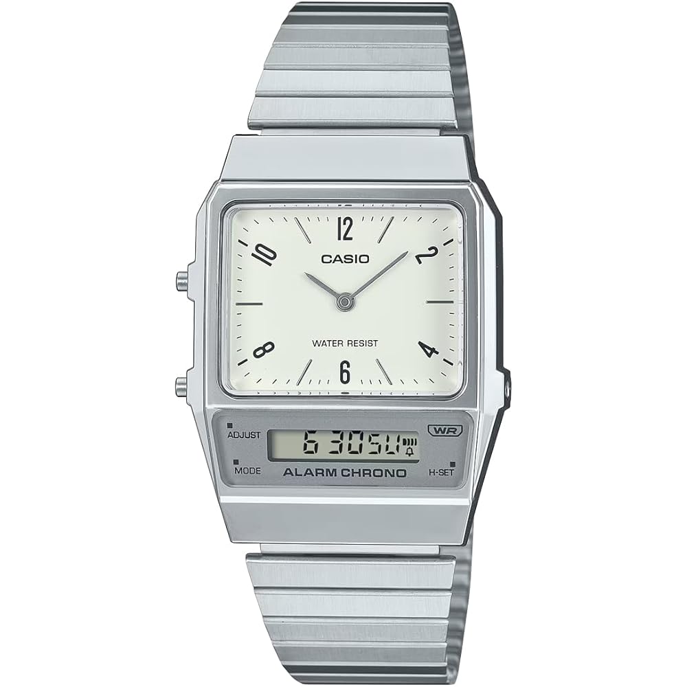 Casio Standard Analog-Digital Quartz Watch AQ-800E-7A2 Unisex Off-White Color