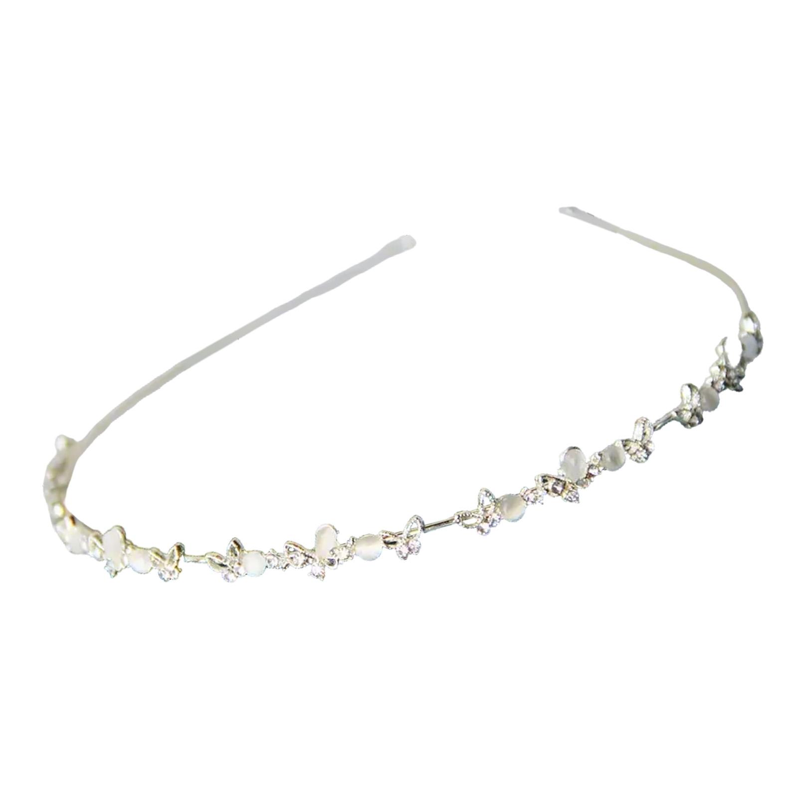 

Девичьи ободки с дизайном бабочки и бусинами Модные аксессуары для волос для свадебных аксессуаров или мероприятия по случаю Первого причастия A