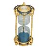 Sand Clock Timer 15 Minutes Metal Watch Home Desk Office Decor Hourglass Ornament Blue
