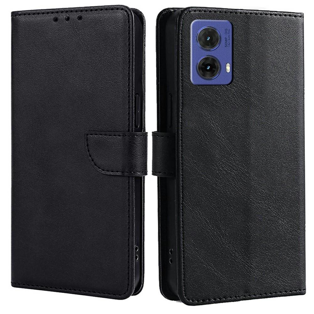 For Motorola Moto G85 5G/S50 Neo 5G Wallet Case Calf Texture Leather Phone Cover