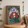 Disney Brave Princess Stained Glass Oil Painting Art Handmade Painting Kit Handmade Dsi Home Decoration Birthday Gift
