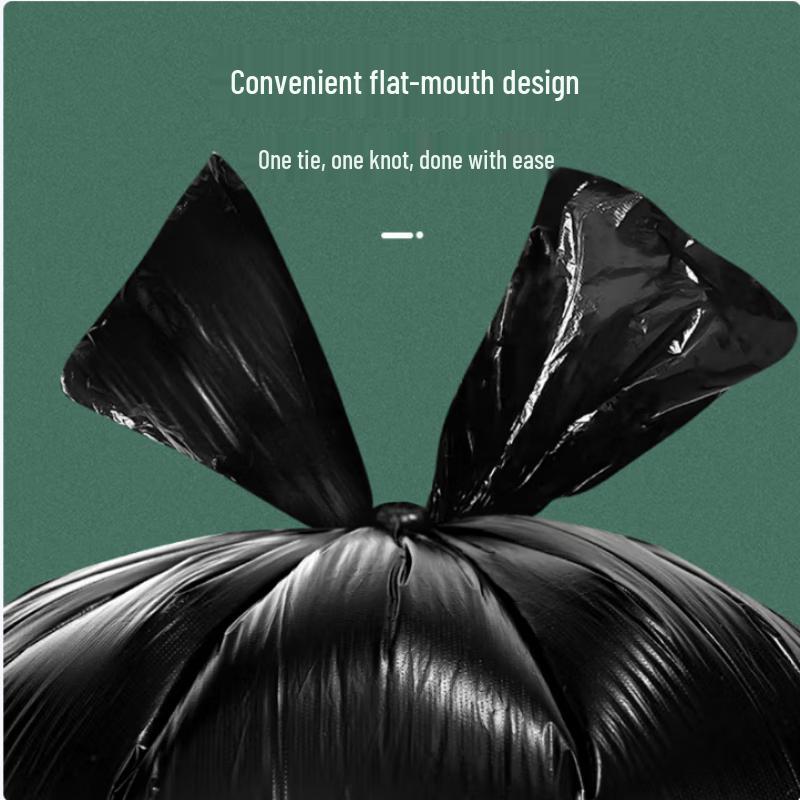 NHZHIW Große Dicke Schwarze Flachboden-Müllsäcke