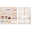 2 Pretend Food Set Play Desserts Cake and Donuts - Birthday Gifts Toy for Boys, Girls,