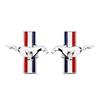 Car 3D Metal Badges Fender Side Stickers Running Horse Styling
