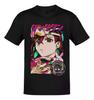 Anime Dandadan Momo Ayase Letras Moradas Rosas Tshirt Size S4xl