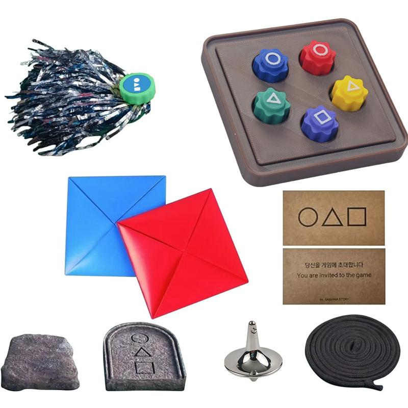 Gonggi Korean Stones Set Korean Folk Game Set Korean Traditional Play Board Game-Jebi chagi Gong-gi Biseokchigi Paeng-y DDAKJI