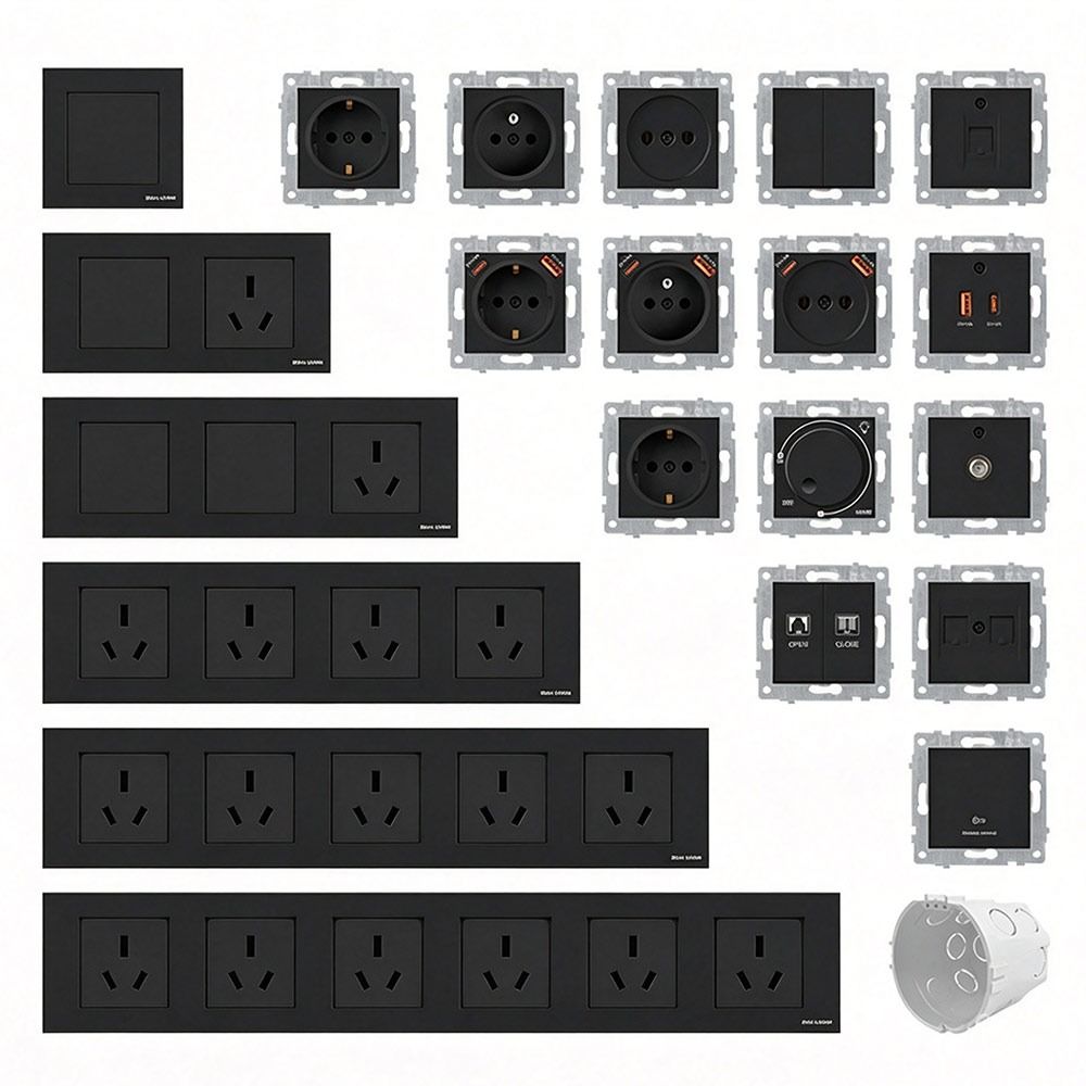 1Pcs Dual USB Fast Charge Modular Sockets And Switches