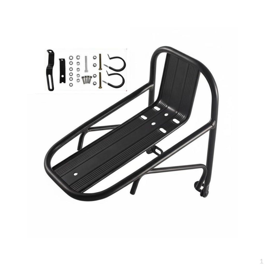 Cycle Front Rack High Load Capacity Bike Easy to Install Biking Equipment for Commuters,