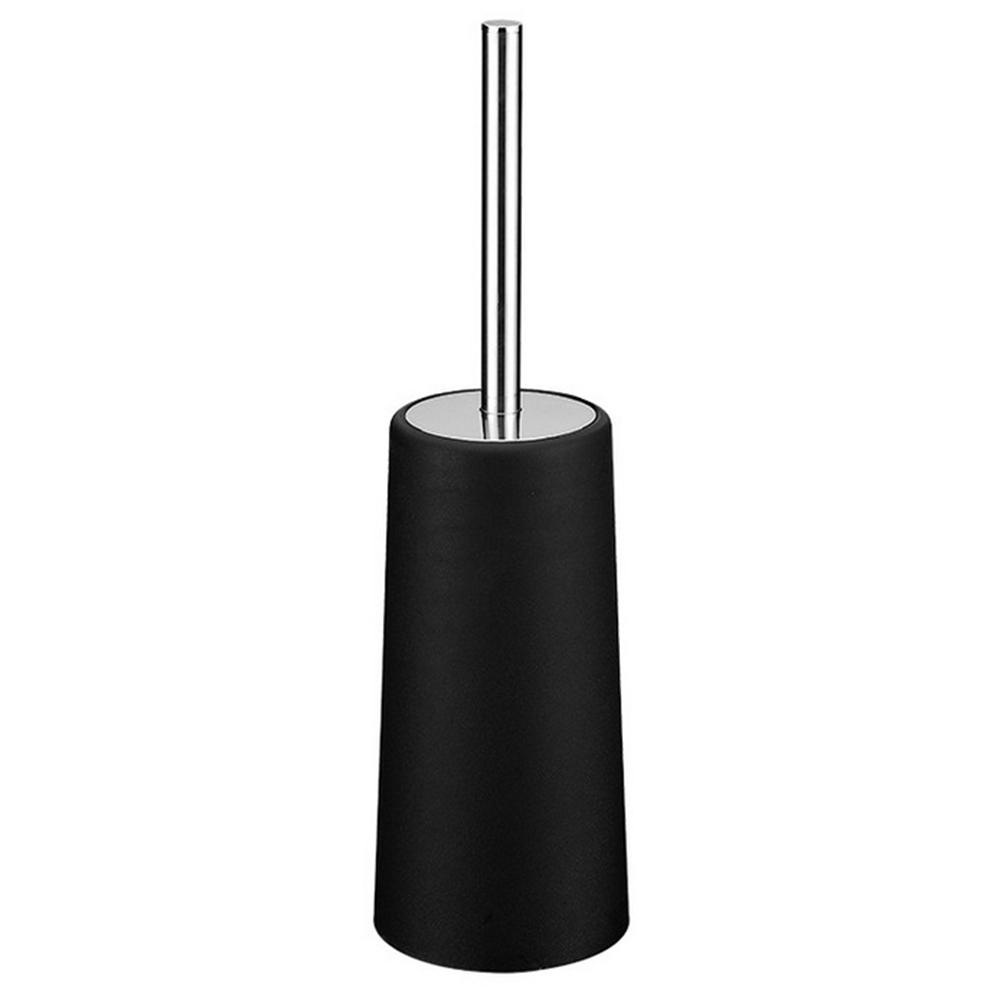 

T-211-M Stainless Steel Handle Toilet Brush with Holder Floor Standing Hotel Home Bathroom Cleaning Tool A