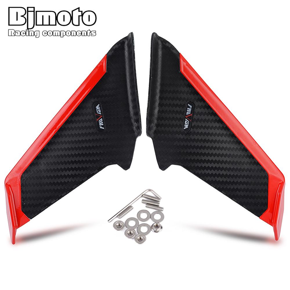 Front Aerodynamic Winglets Side Spoilers Dynamic Fairing Wing Kit For HONDA CBR600 CBR650R CBR1000 CBR300R CBR650F