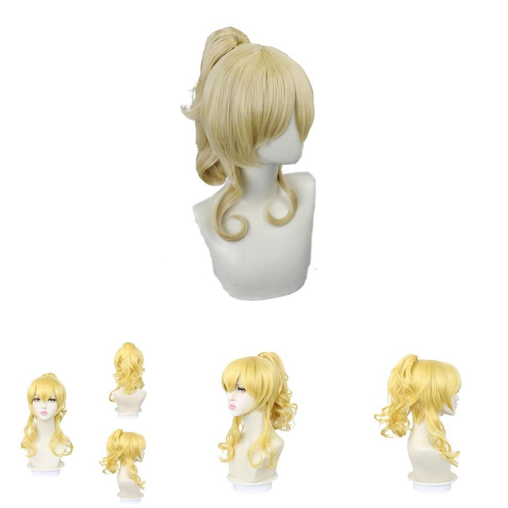 Stunning Pale Gold Genshin Impact Jean Wig For Cosplay And Halloween Parties