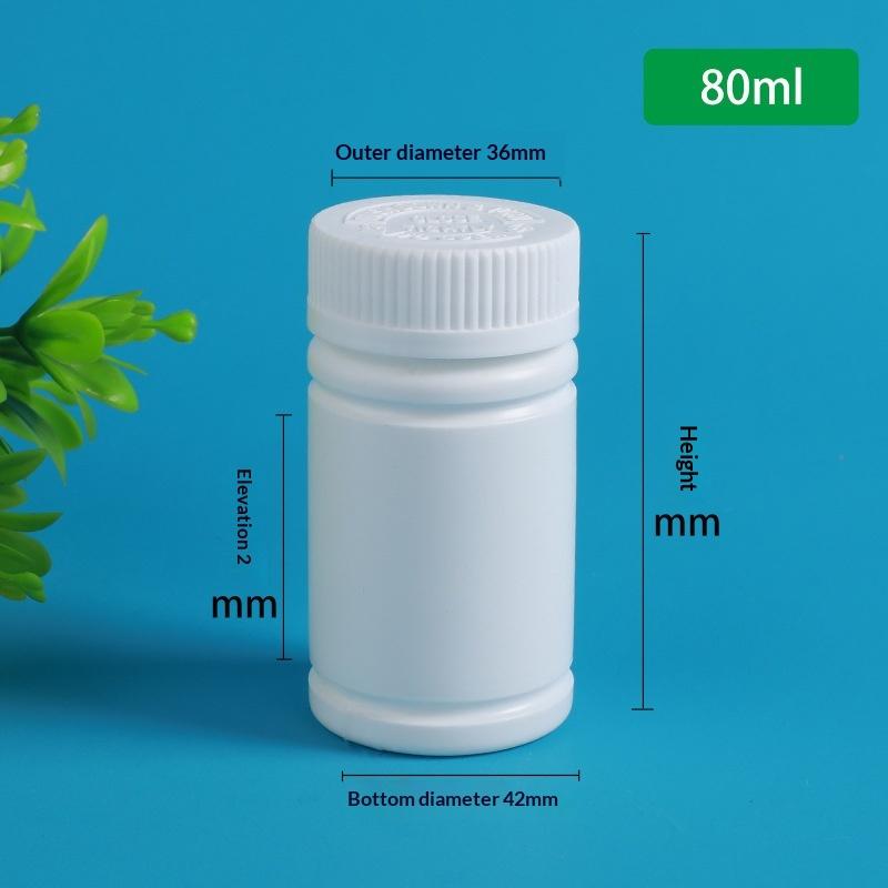 10 Stück 20-225ml Pillenfläschchen Tabletten Kapseln Pulver Tragbare Behälter Kunststoff HDPE Weiße Versiegelte Leere Flaschen
