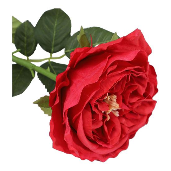 Real Touch Artificial Rose Flower 24.8" Long Stem Fake Rose Flower Realistic Big Bloom Rose Bouquet for Wedding Party Floral Arrangement Vase Decor