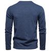 Men's Solid Color Button Collar Long Sleeve Sweatshirt Men's Sports Large Size Casual Button Collar Top