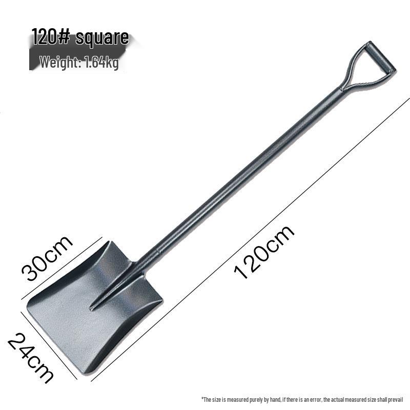Manganese Steel Iron Shovel for Gardening - Heavy Duty Tool for Planting, Digging, and Outdoor Use