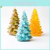 Resin Crystal Christmas Tree Decorative Ornament With Modern Style For Festive Decor