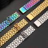 Retro Small Square Metal Watchband For CASIO A159w-n1 A158WA/168 LA670 AE-1200/W-218H/F84 Strap Stainless Steel Bracelet 18mm