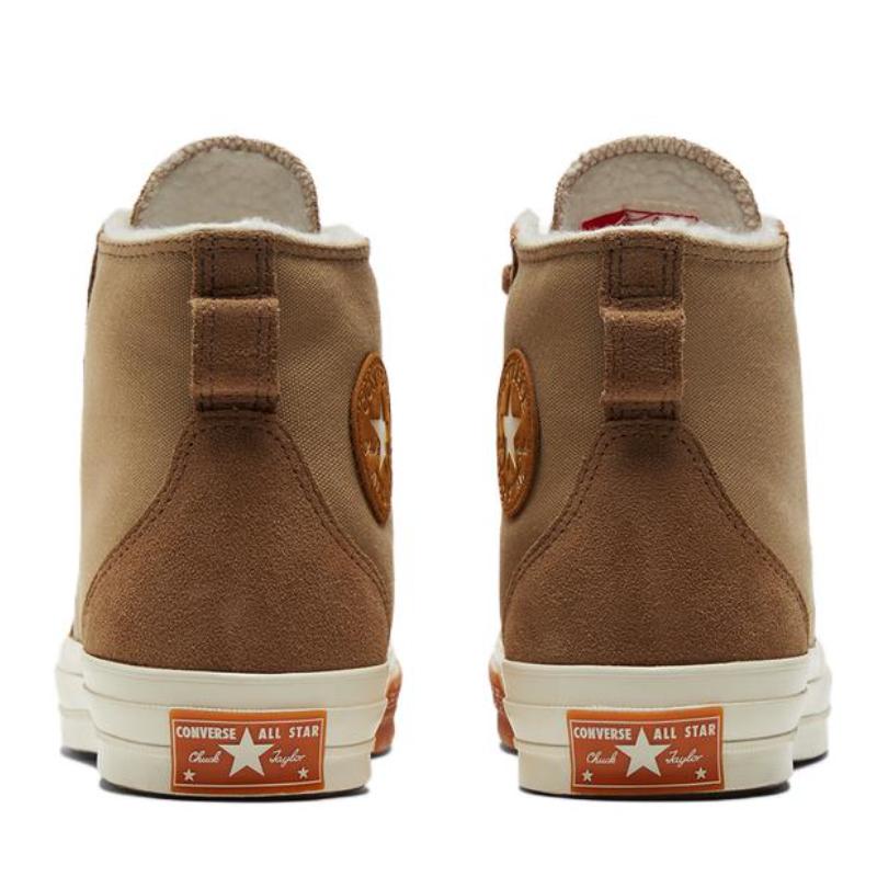 Converse Chuck Taylor All Star 1970s Trendy Versatile High-Top Espadrilles Unisex Brown