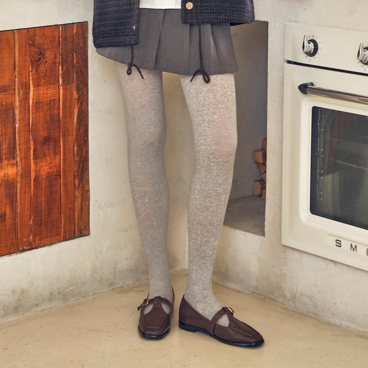 

[CUSTOM ADE] 2cm square toe buckle loafer Cindy (CW0073BR), CW0073BR, 7000030691, Popular Korean Shoes 250