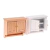 1/12 Dollhouse Miniature Wall Cabinet Closet Shelves Model Doll Home Cabinets Furniture Decor Toy Dolls House Accessories