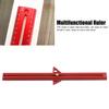 Woodworking T Track Ruler Multifunctional Aluminum Alloy Portable Wood Measuring Angle Ruler