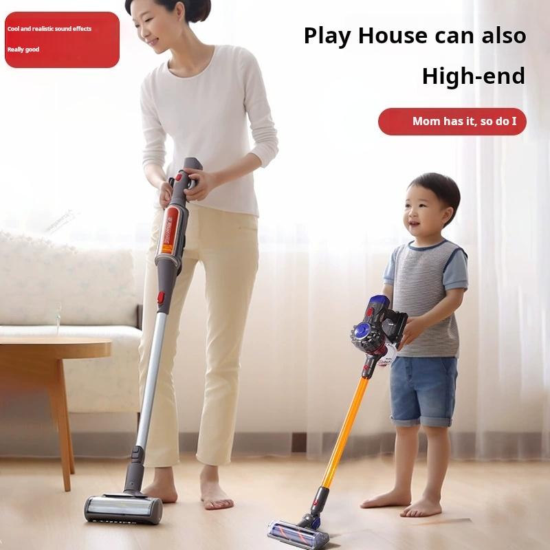 Kids Electric Vacuum Cleaner Simulation Charging Housework Dust Catcher Plaything Kids Learning Educational Role Playing Game Toys