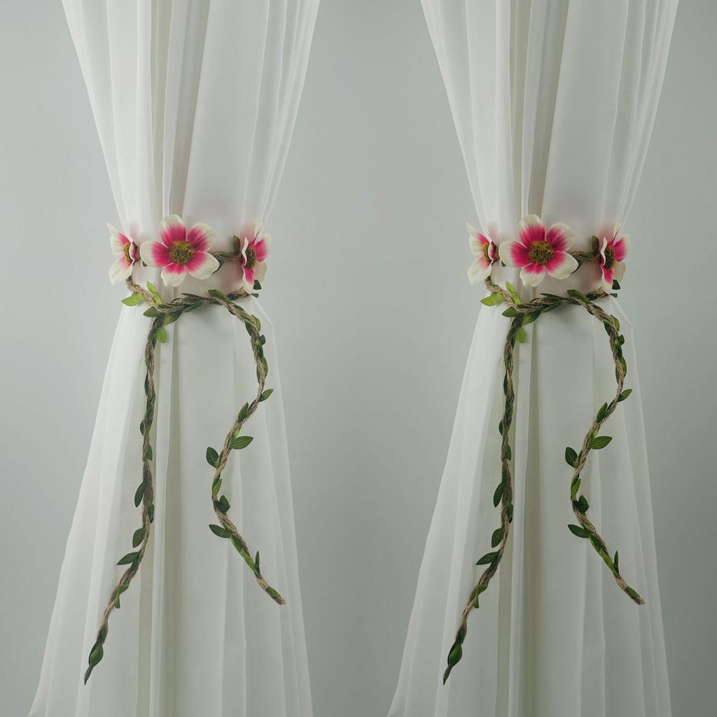 Fresh Wreath Curtain Strap Super Fairy Forest Flower Strap Decorative Strap Plant Vine Curtain Strap