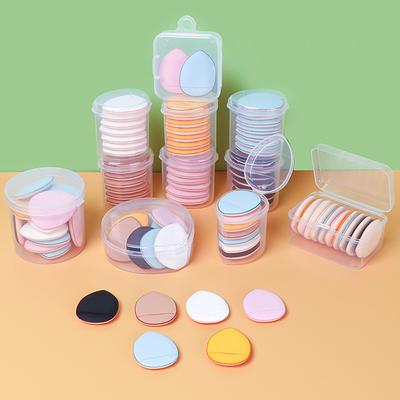 5 Piezas/caja Mini Esponja de Dedo Base Pequeña Cojín de Aire Polvo Esponja Rostro Corrector Crema BB Aplicador Cosmético Herramientas de Maquillaje