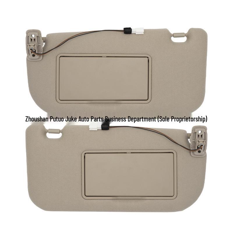 Beige Pair of Sun Visors with Lights for 2005-2010 Kia Sportage 85201-1F210LX