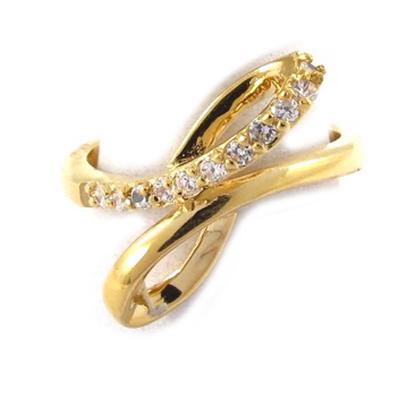 White Gold 'Révérence' Gold Plated Ring