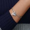 New Copper Butterfly Holding Flowers Charms Beads Fit Original Pendant Bracelet Diy Necklace Fashion Woman Jewelry