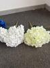 Hot Sale 5 Heads Artificial Hydrangea Bouquet Silk Hydrangea Burgundy Artificial Flowers Bouquet for Wedding Event Decoration