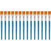 14 Pcs 1 Inch Flat Paint - Synthetic Nylon Hair Artist Brushes Bulk for Acrylic, O