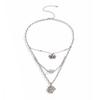 European and American Halloween spider web pendant fringed necklace female, sweet and cool geometric thin chain ins style jewelry