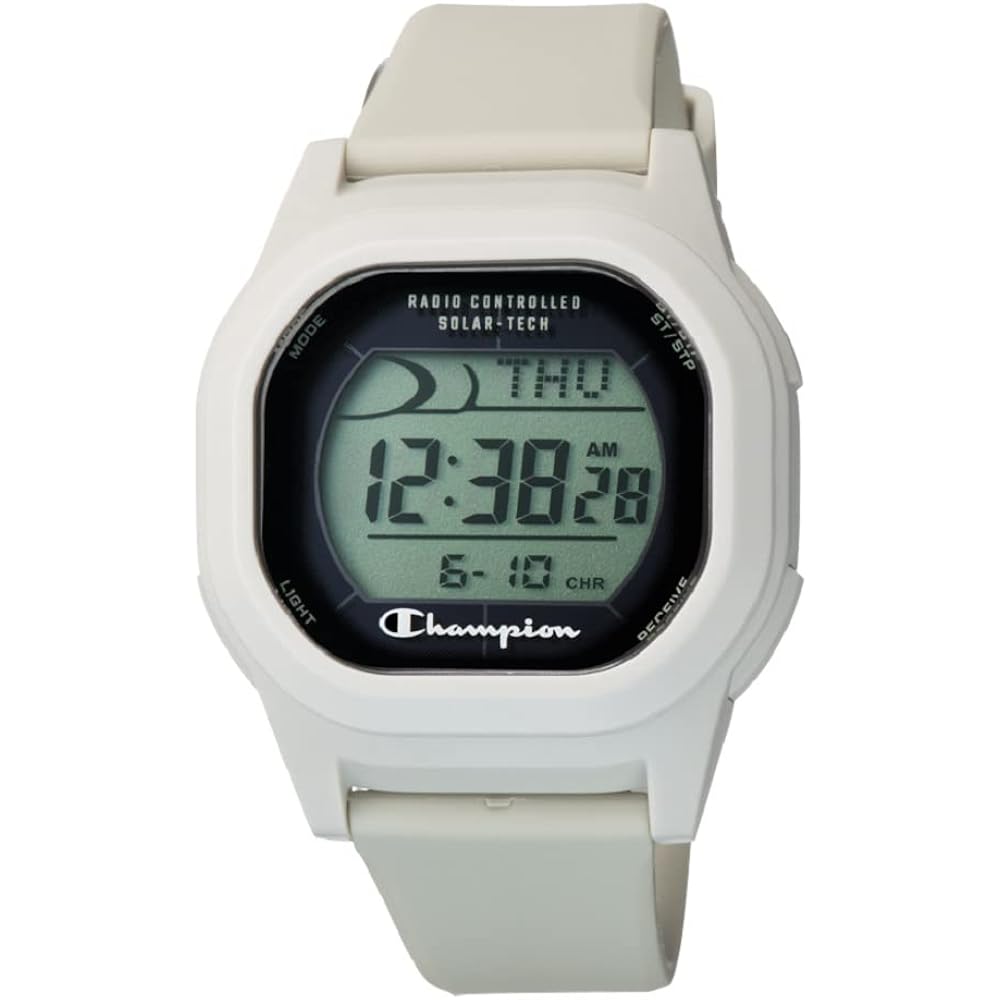 [Champion] Watch, Radio-Controlled, Solar-Powered, Digital, Water-Resistant, Date Display, Uretha...