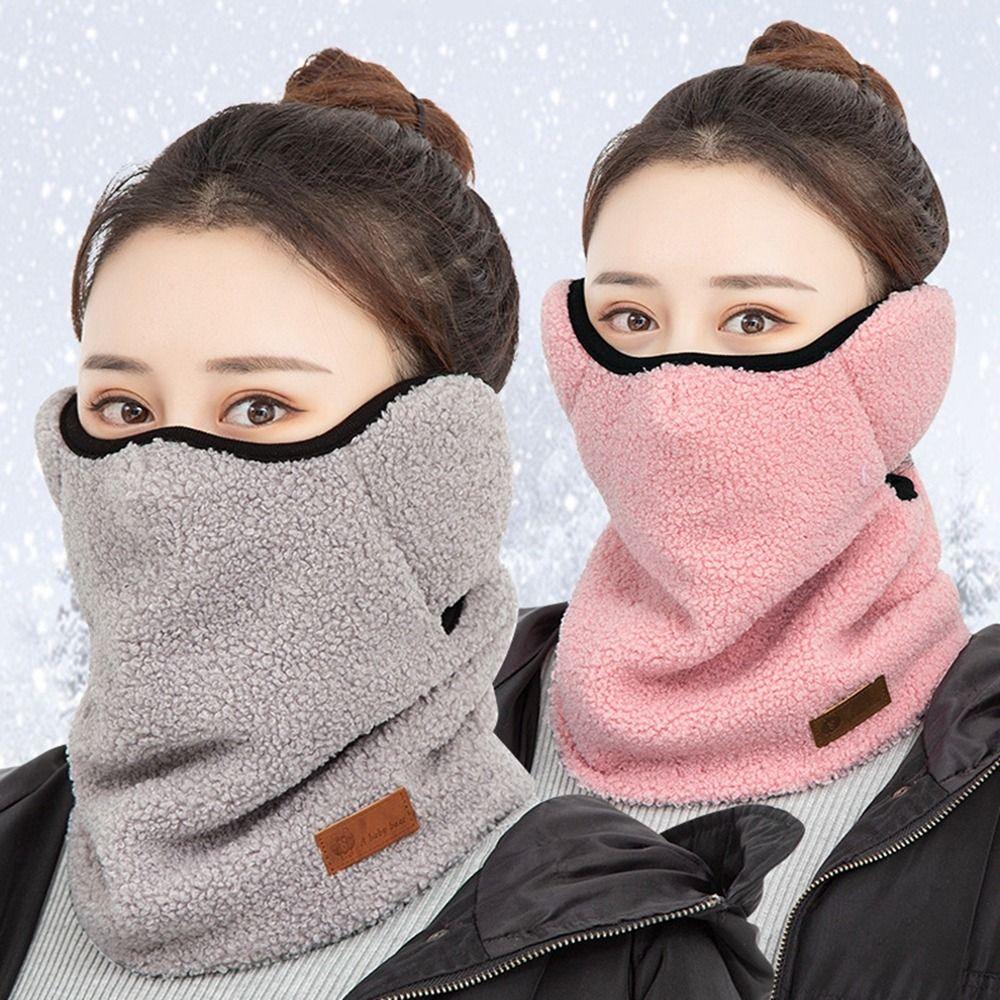 

Earmuff Plush Face Mask Windproof Neck Tube Scarf Winter Neck Mask Cycling Face Scarf Women Scarf
