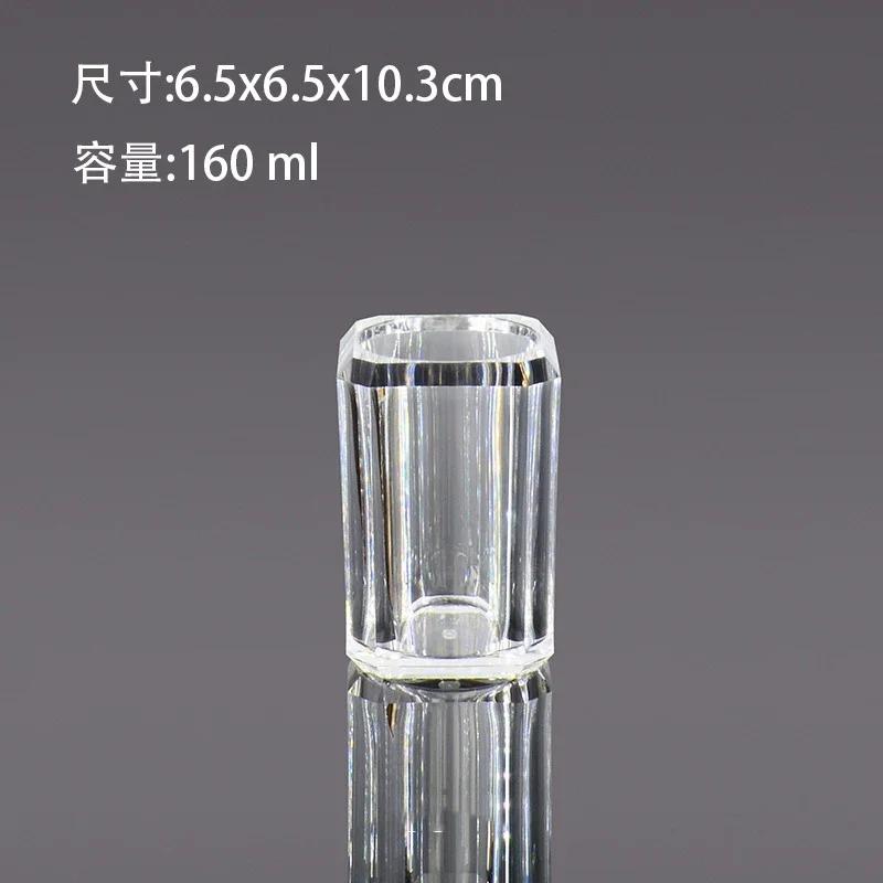 Acrylic Transparent Lotion Bottle Bathroom Accessories Hand Sanitizer Bottle Soap Box Mouthwash Cup Toothbrush Cup Home Products