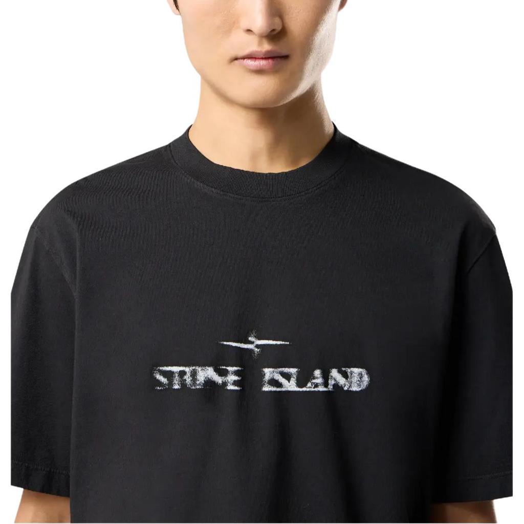 STONE ISLAND T-shirt Unisex a Maniche Corte con Girocollo e Logo Stampato sul Davanti, Collezione SS26 Anno del Cavallo, Top L1S452100001S0115-V0070