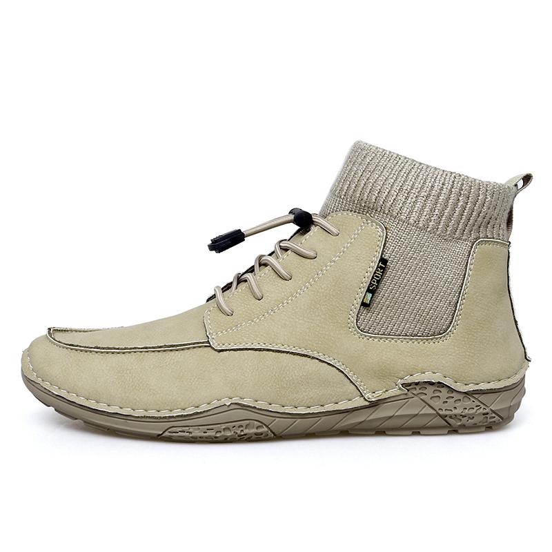 

Fashion Man New Trend Western Cowboy Boots Men s Classic Round Toe Chelsea Shoes Ankle Gents Shoes for Men Casual Retro Stylish Boots 46 хаки