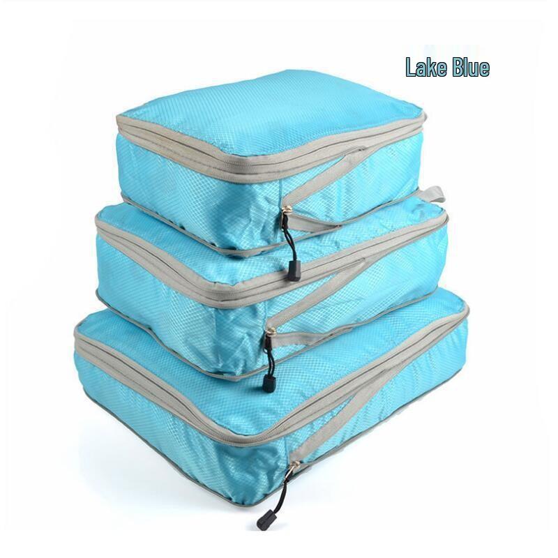 Reise Kompressionsgepäck Organizer Set: 3-teiliges wasserdichtes tragbares Taschenset