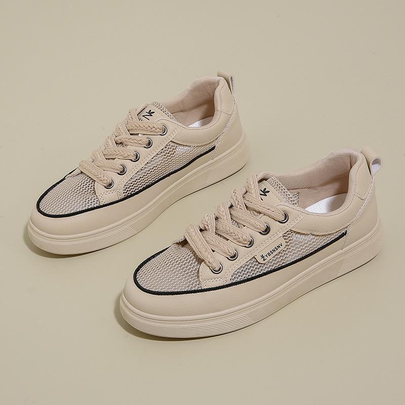 Summer New Breathable Little White Shoes Female Students Thick-soled Versatile Casual Mesh Shoes