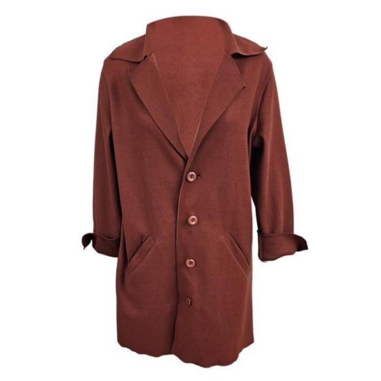 Winter Women Wool Coat Mid Length Overcoat Loose Turn Down Collar Single Breasted Long Sleeves Solid Color Pockets Jacket for Commuting Dating