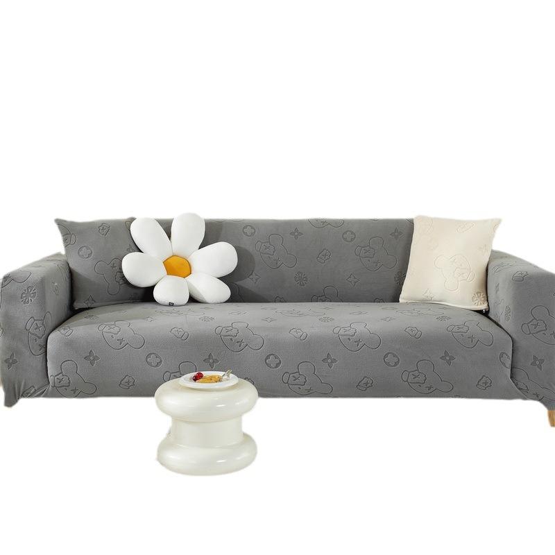 Jacquard Velvet Sofa Cover All-inclusive Four Seasons Universal Non-slip Elastic Sofa Cover New Anti-cat Scratch Cover
