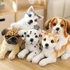 Doll Pp Cotton Household Artificial Dog Modeling Husky Spotty Toy Soft and Comfortable Pet Pillow Sofa Unisex GiftHomeDecoration